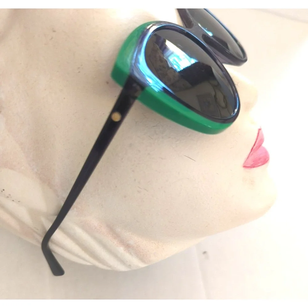 Green Sunglasses Face A Face Morea 1 Green Black Cool Turn Heads Edgy Retro EUC